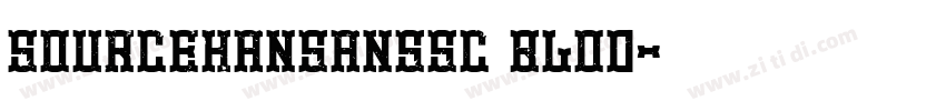 SOURCEHANSANSSC BLOD字体转换